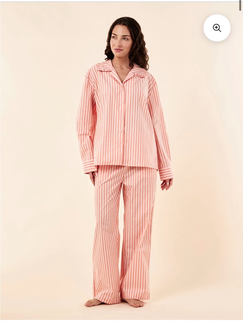 Papinelle butterscotch stripe full length pajama set